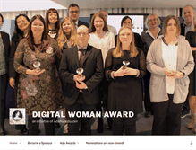 Tablet Screenshot of digitalwomanaward.com